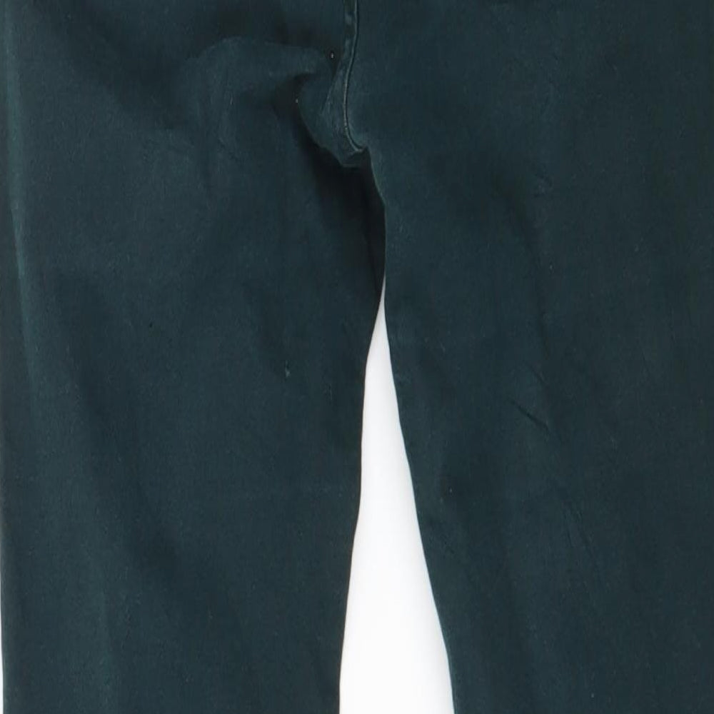 Pull&Bear Womens Green  Denim Skinny Jeans Size 6 L25 in