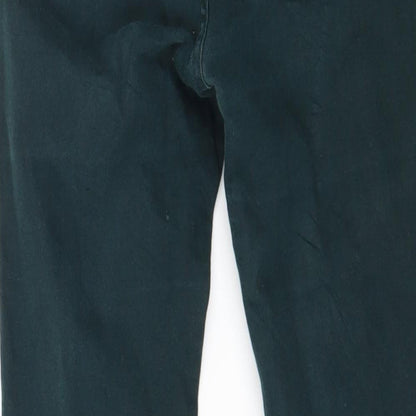 Pull&Bear Womens Green  Denim Skinny Jeans Size 6 L25 in