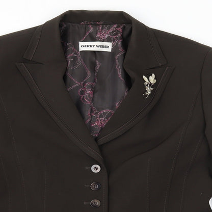 Gerry Weber Womens Brown   Jacket Blazer Size 10