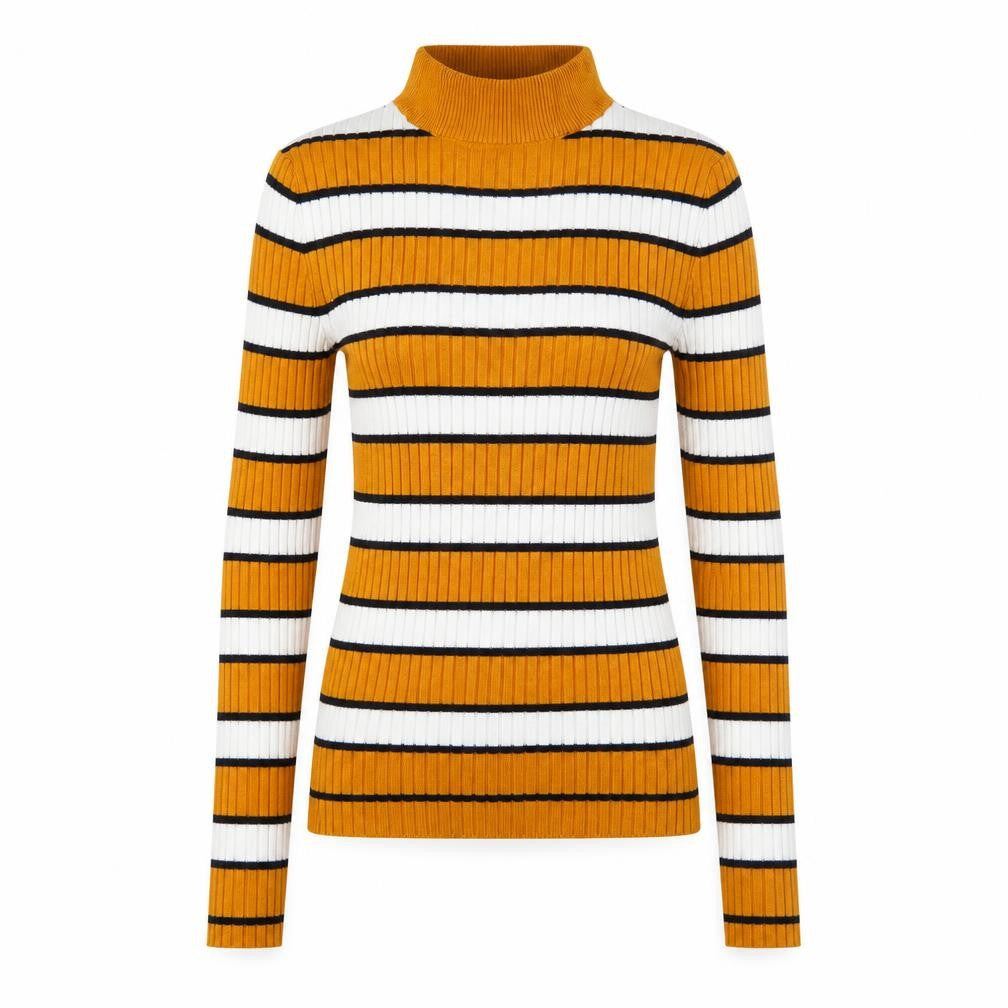 Womens UK Size XS Bershka Orange Basic T-Shirt