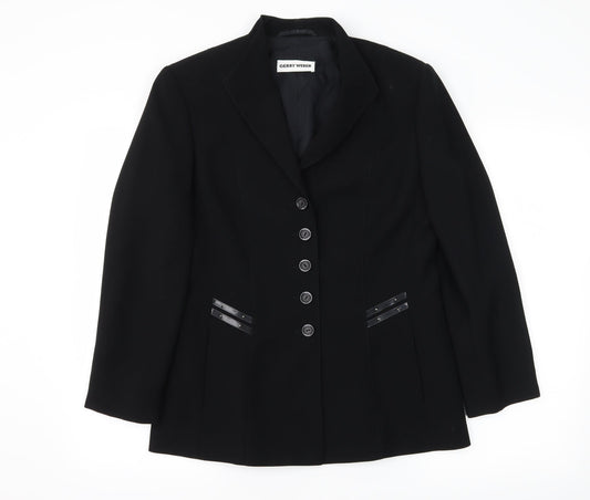 Gerry Weber Womens Black   Jacket Blazer Size 10