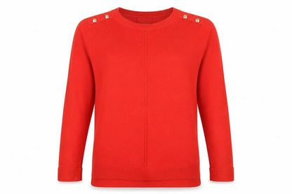 Primark Womens Red  Knit Pullover Jumper Size 12