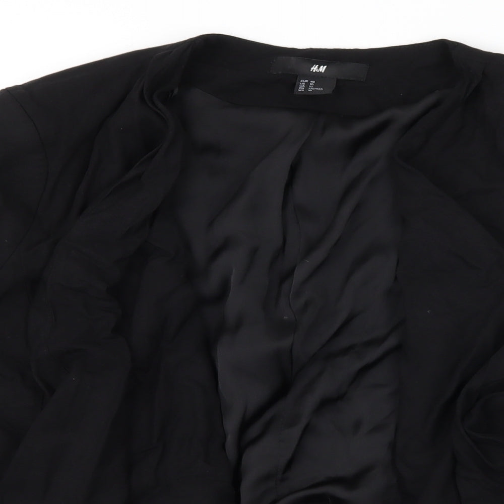 Womens UK Size 10 H&M Black Jacket