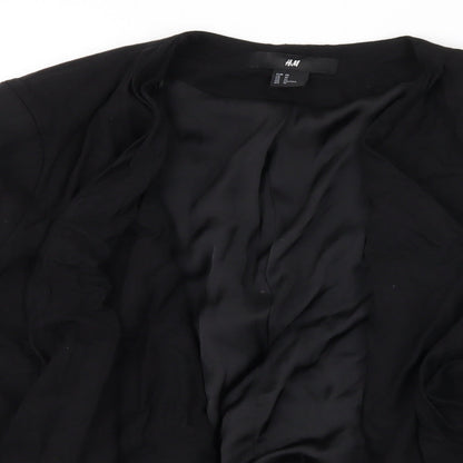 Womens UK Size 10 H&M Black Jacket