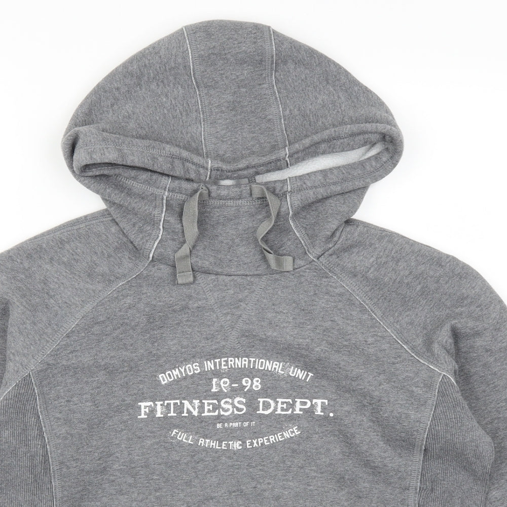 DOMYOS Boys Grey   Pullover Hoodie Size L  - Domyos International Fitness Dept