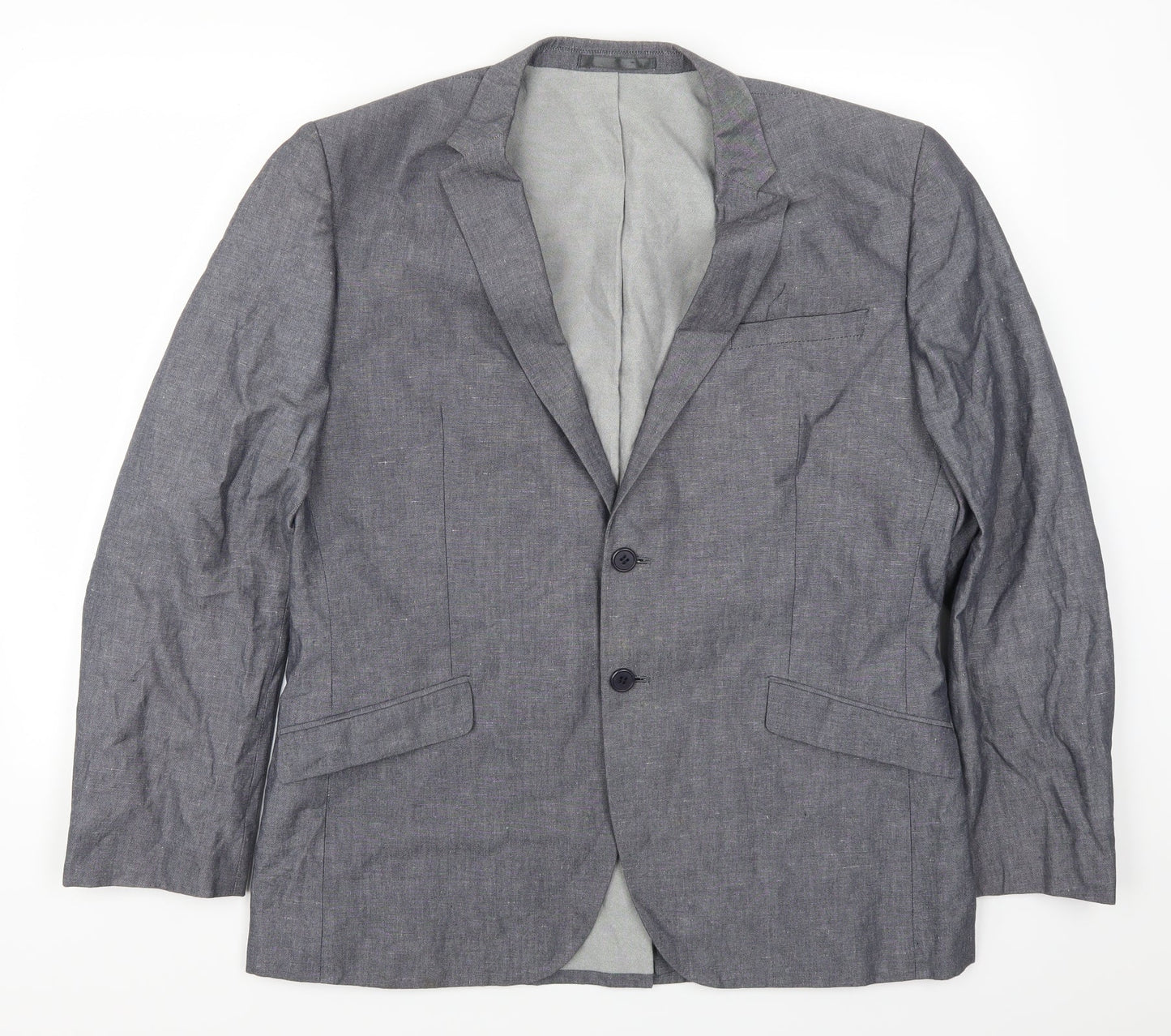 Mens UK Size 44 Butler & Webb Regular Blue Suit Jacket