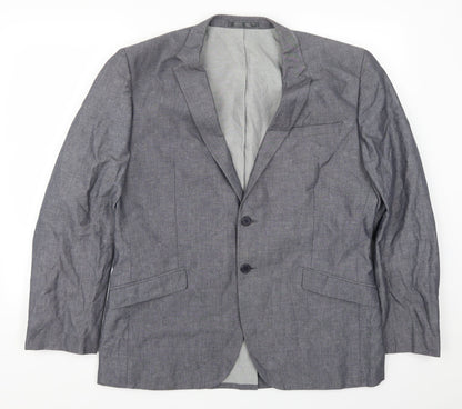 Mens UK Size 44 Butler & Webb Regular Blue Suit Jacket