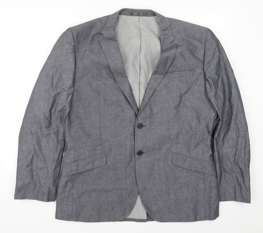 Mens UK Size 44 Butler & Webb Regular Blue Suit Jacket