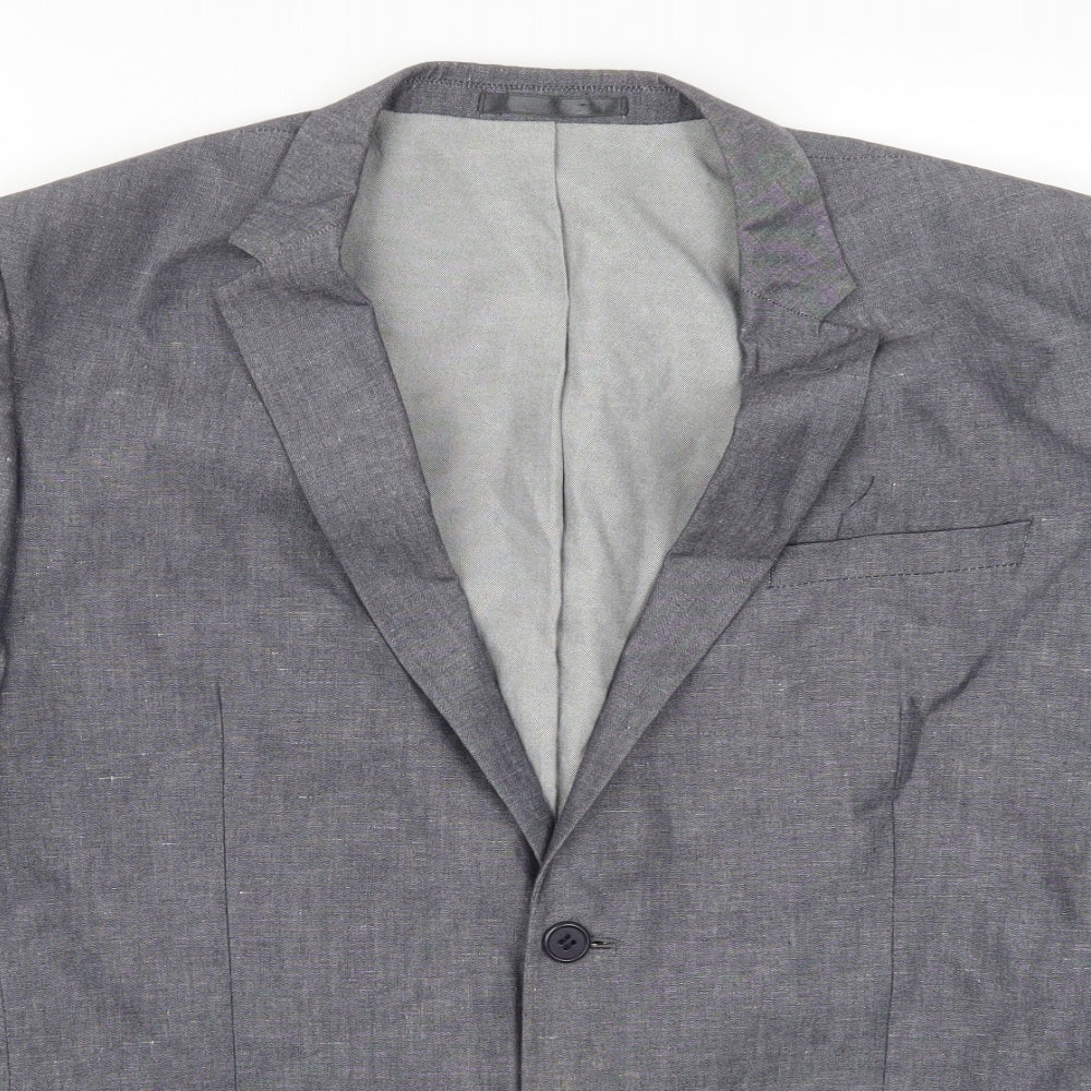 Mens UK Size 44 Butler & Webb Regular Blue Suit Jacket