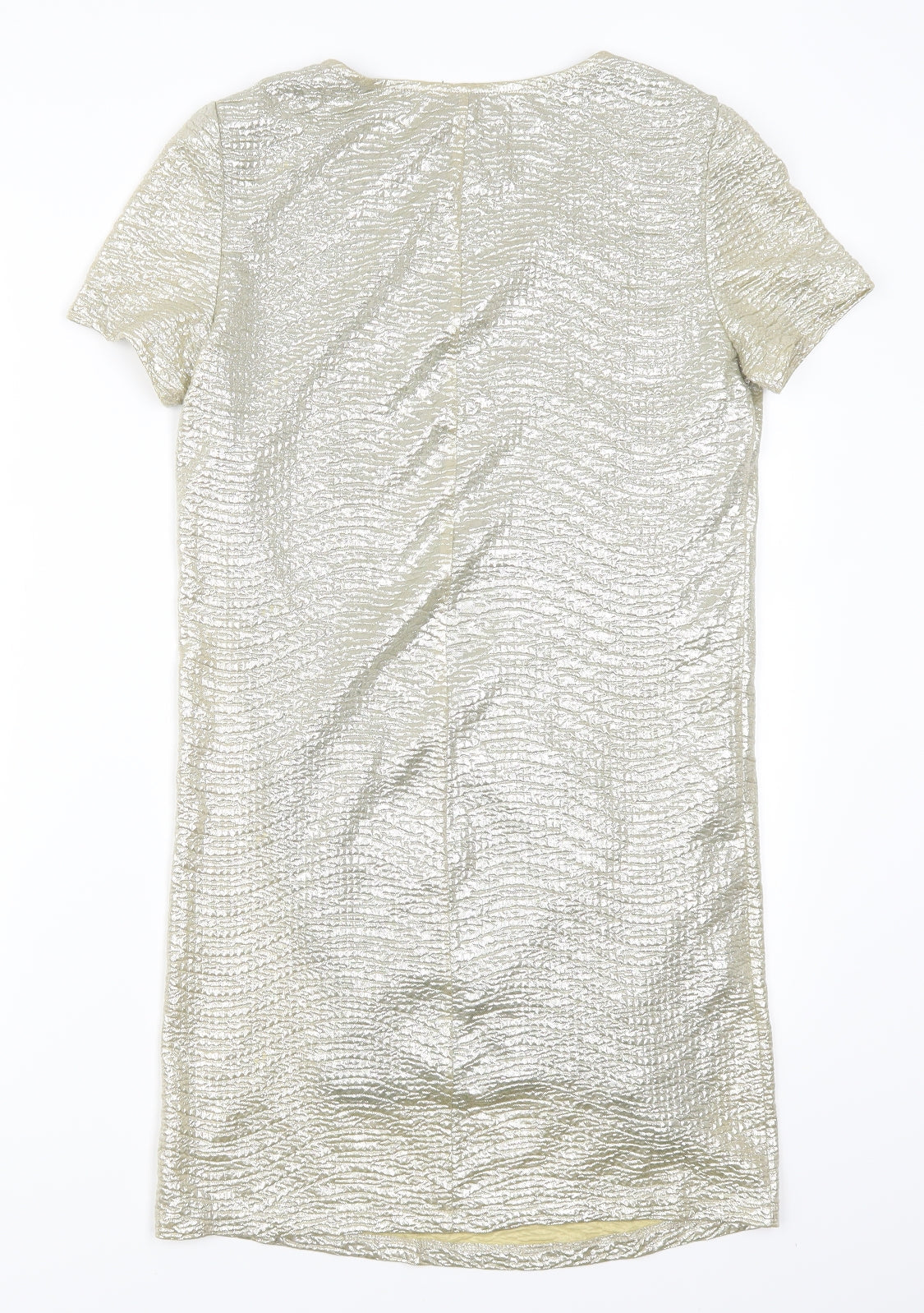 Angie Womens Gold   T-Shirt Dress  Size XS