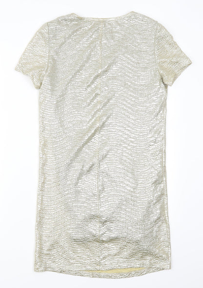 Angie Womens Gold   T-Shirt Dress  Size XS