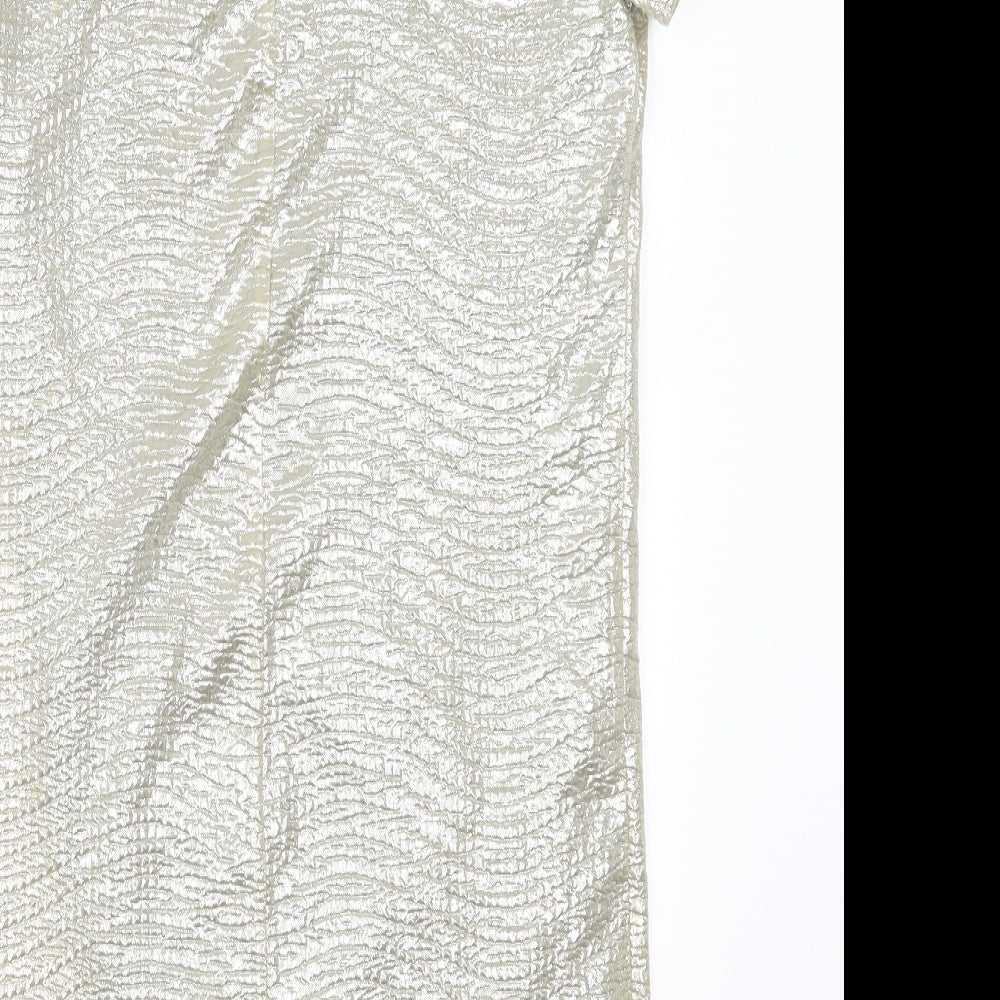 Angie Womens Gold   T-Shirt Dress  Size XS
