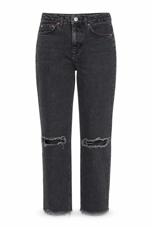 Womens UK Size 26 in Topshop Regular Fit Straight Grey Jeans