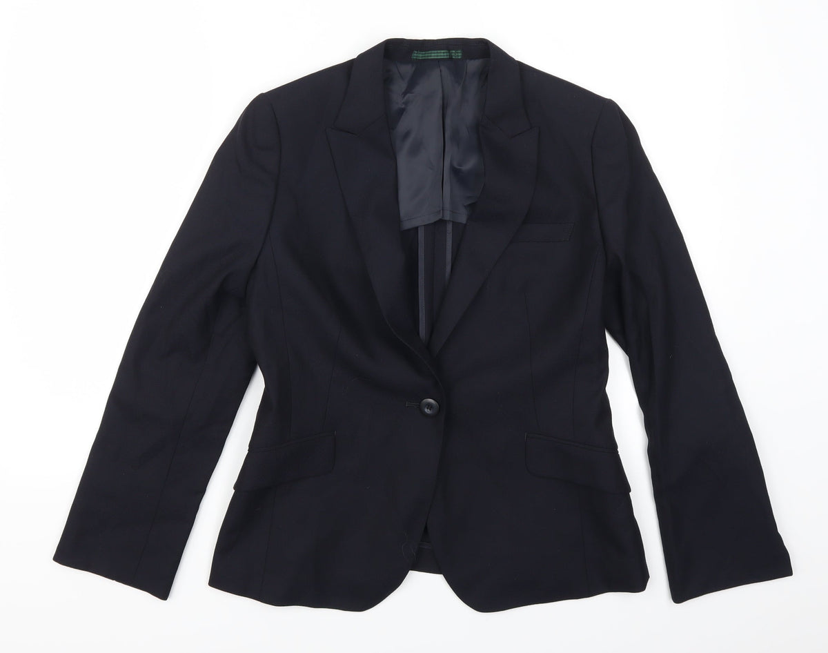 Les Nuis Womens Blue   Jacket Suit Jacket Size L