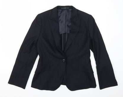 Les Nuis Womens Blue   Jacket Suit Jacket Size L