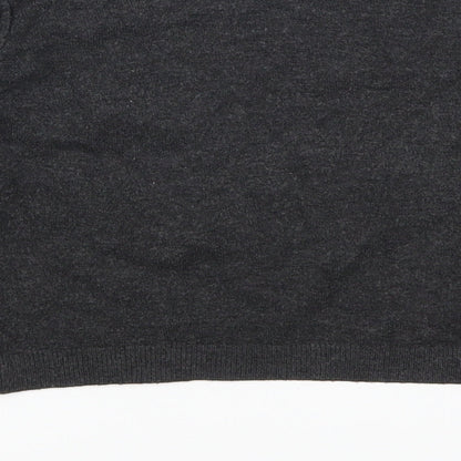 Pull & Bear Womens Grey   Pullover Jumper Size L  - Cropped