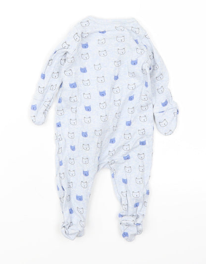 Gap Baby Blue Animal Print  Cami One Piece Size 0-3 Months  - Bear Print
