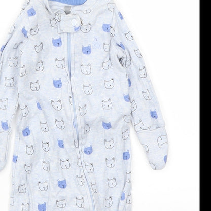 Gap Baby Blue Animal Print  Cami One Piece Size 0-3 Months  - Bear Print