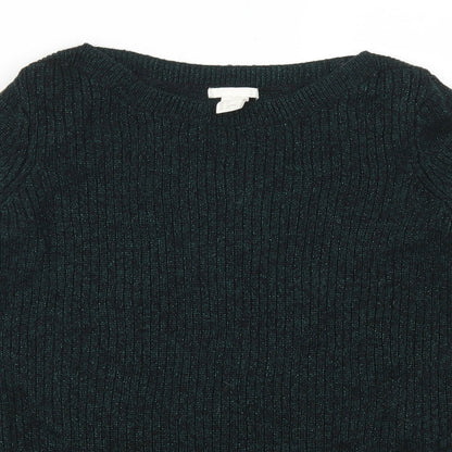 H&M Womens Green   Pullover Jumper Size S