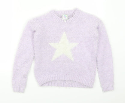 Preworn Womens Purple   Pullover Jumper Size M  - Star