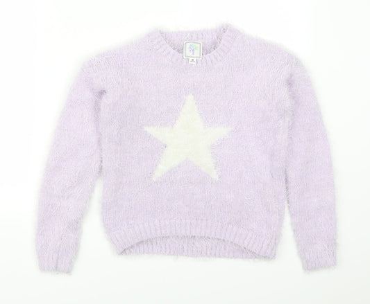 Preworn Womens Purple   Pullover Jumper Size M  - Star