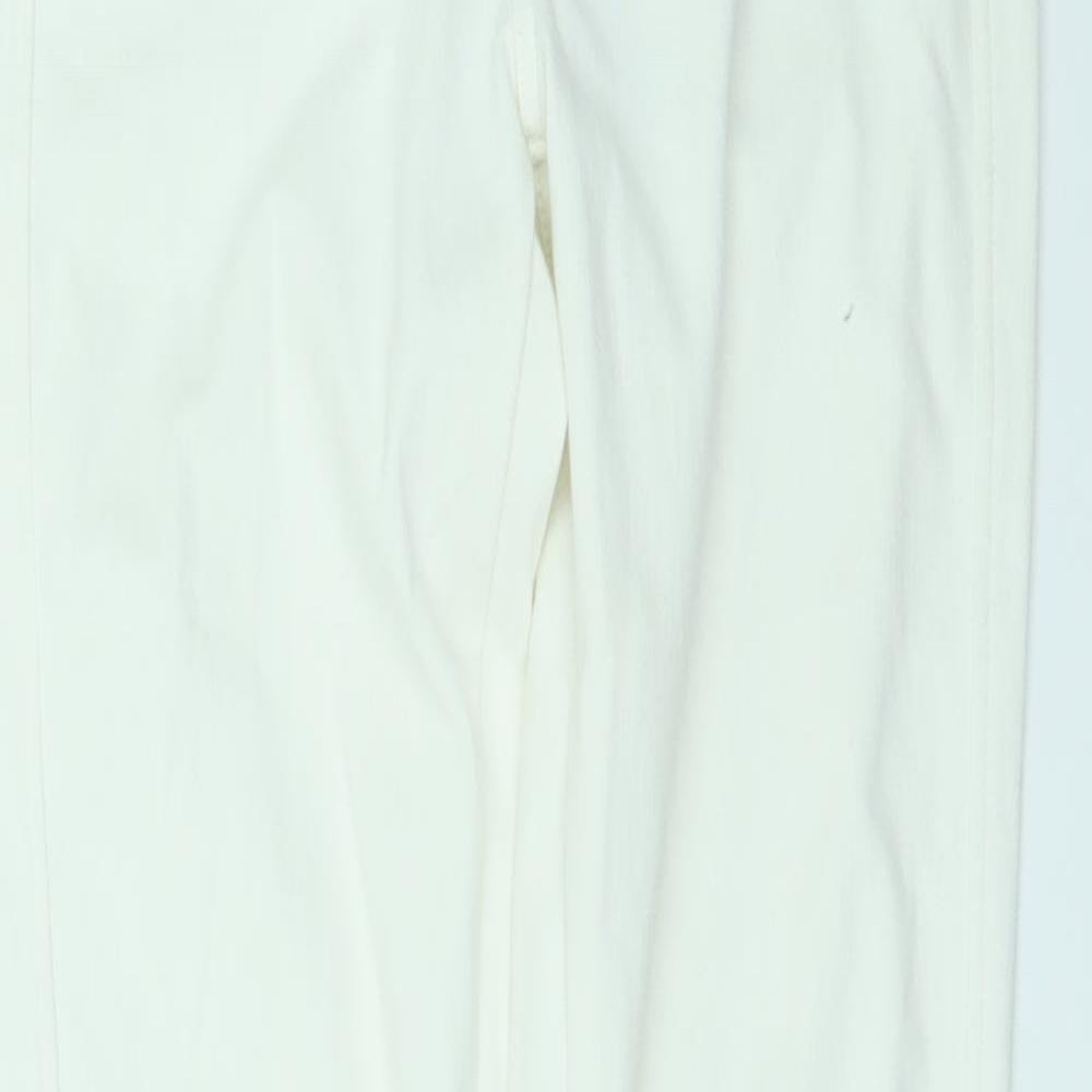 Womens UK Size 10 Preworn Regular Fit Jegging White Jeans