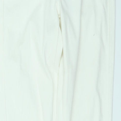 Womens UK Size 10 Preworn Regular Fit Jegging White Jeans