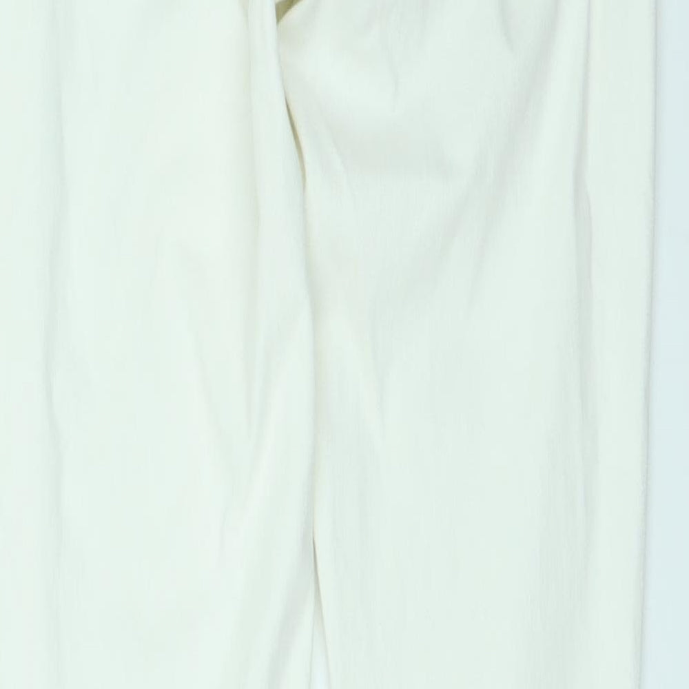 Womens UK Size 10 Preworn Regular Fit Jegging White Jeans