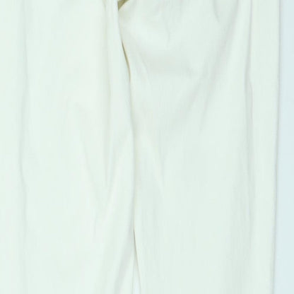 Womens UK Size 10 Preworn Regular Fit Jegging White Jeans