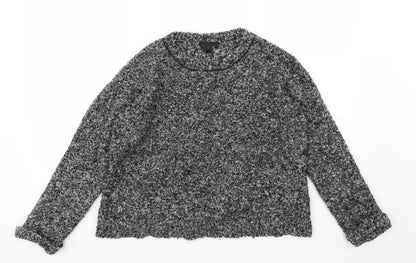 Topshop Womens Grey  Knit Pullover Jumper Size 8