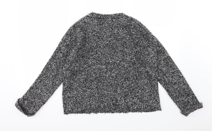 Topshop Womens Grey  Knit Pullover Jumper Size 8