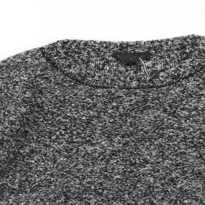 Topshop Womens Grey  Knit Pullover Jumper Size 8