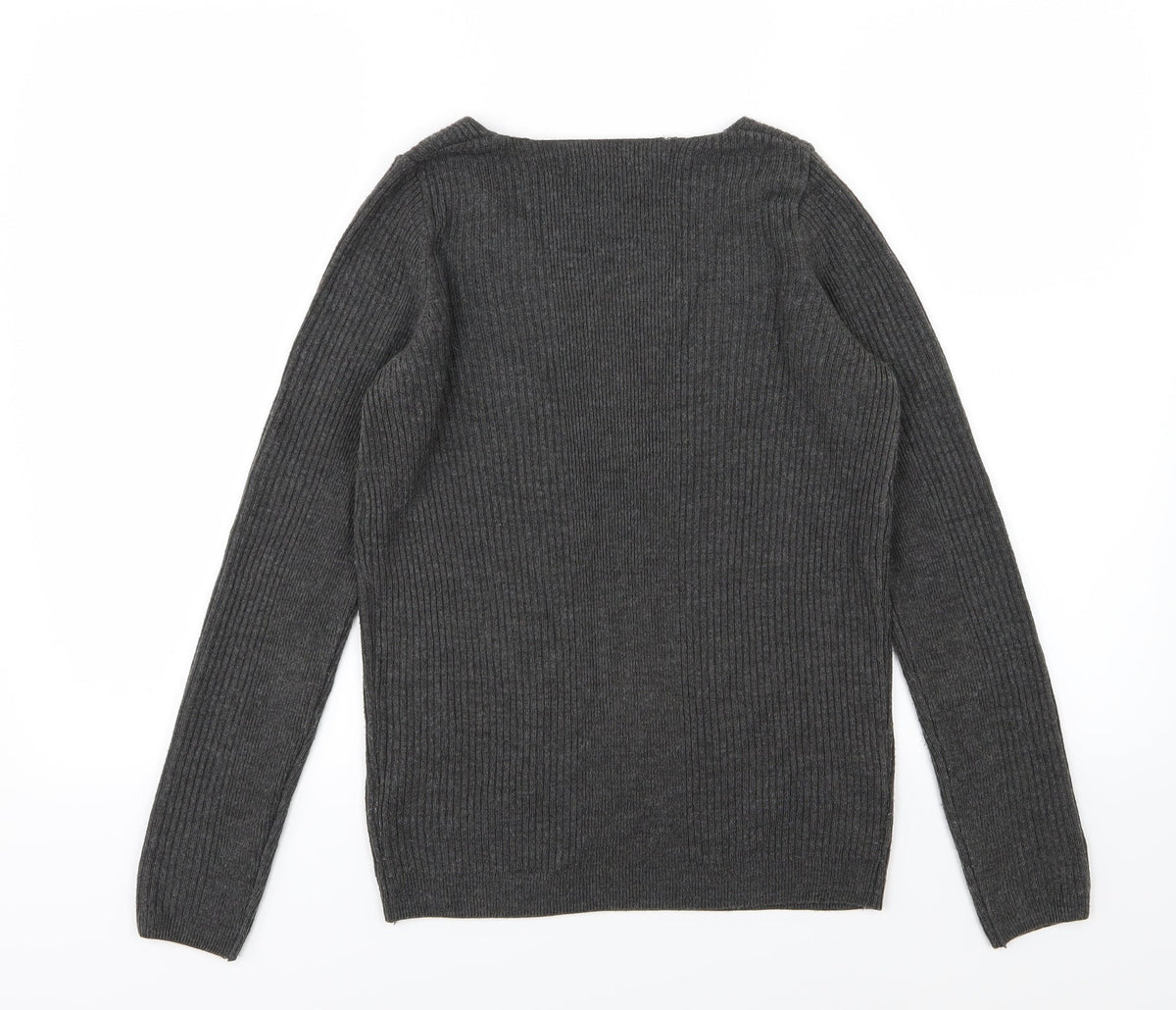 Marks & Spencer Womens Grey  Knit Pullover Jumper Size 8