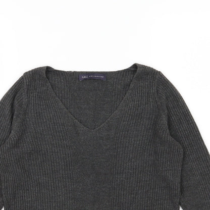 Marks & Spencer Womens Grey  Knit Pullover Jumper Size 8