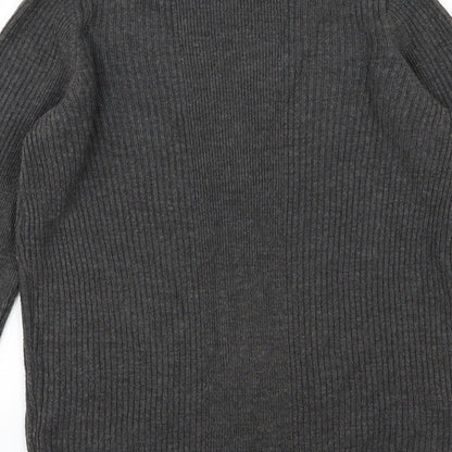 Marks & Spencer Womens Grey  Knit Pullover Jumper Size 8