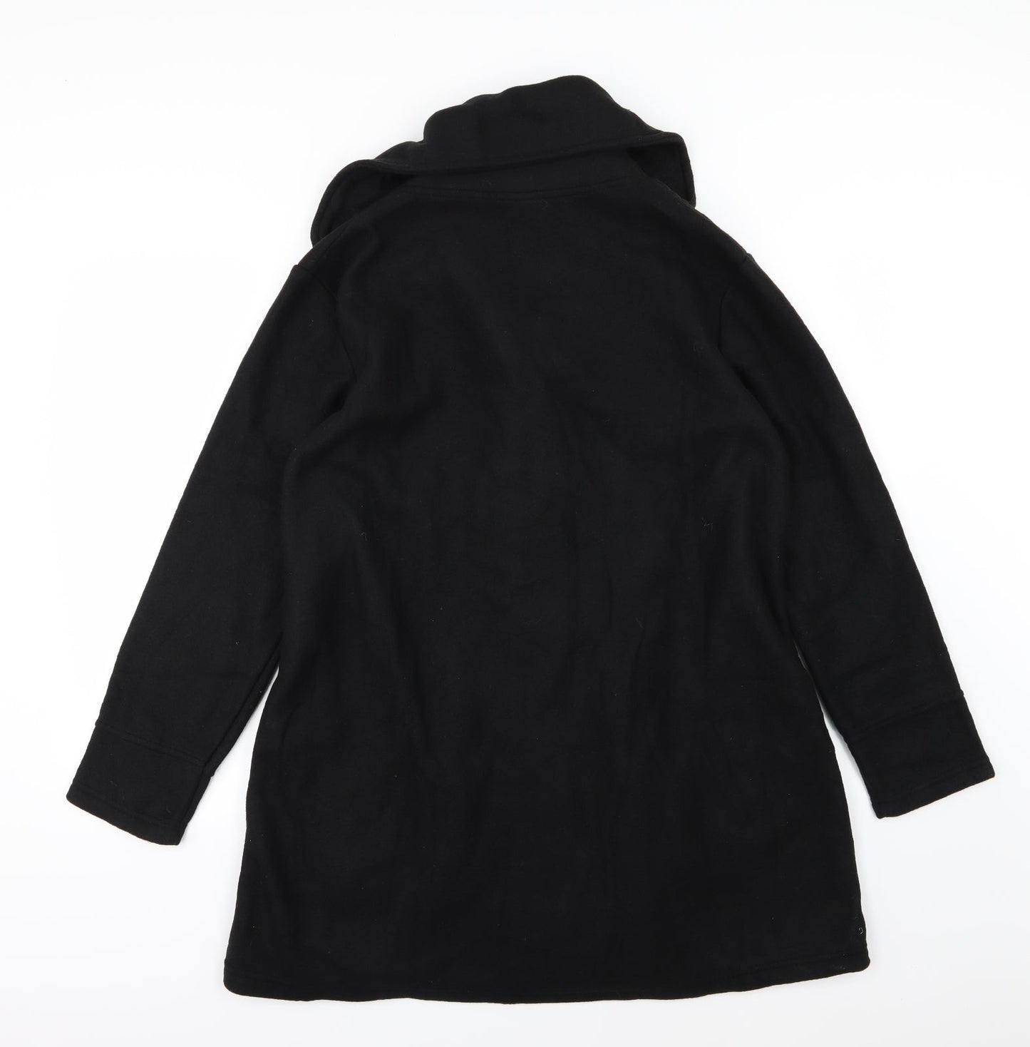 Womens UK Size 16 Preworn Black Overcoat