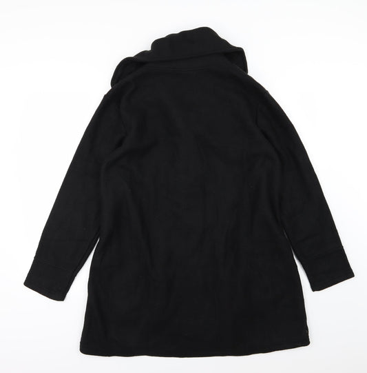 Womens UK Size 16 Preworn Black Overcoat