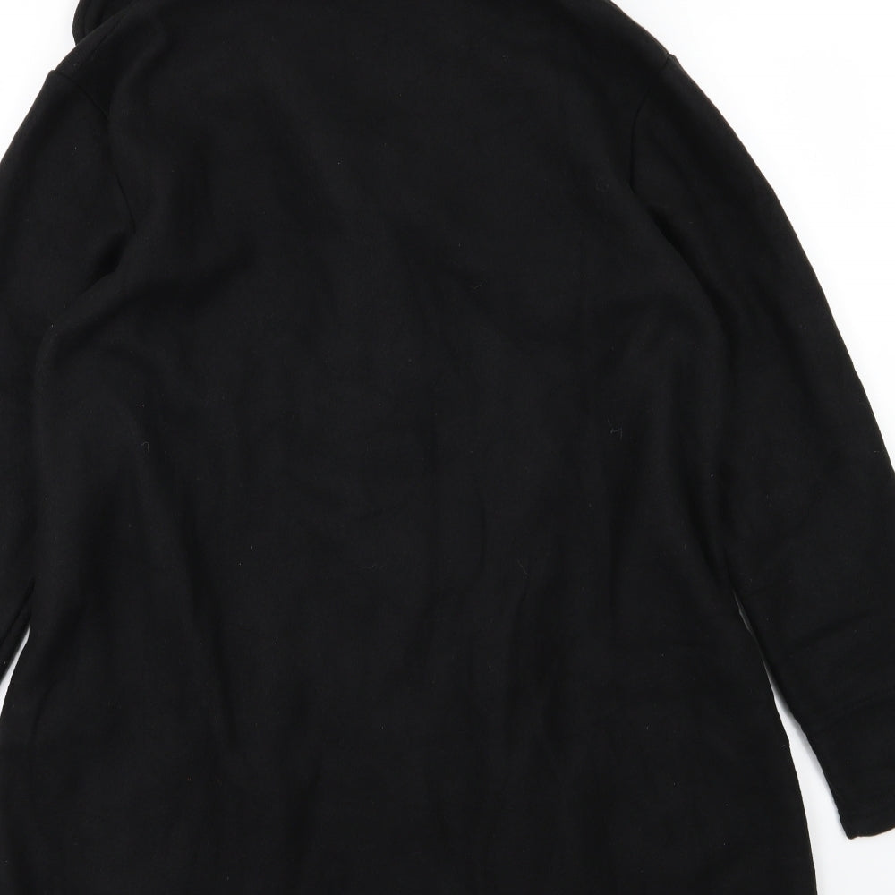 Womens UK Size 16 Preworn Black Overcoat