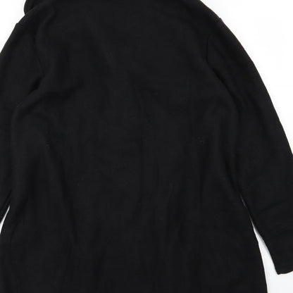 Womens UK Size 16 Preworn Black Overcoat