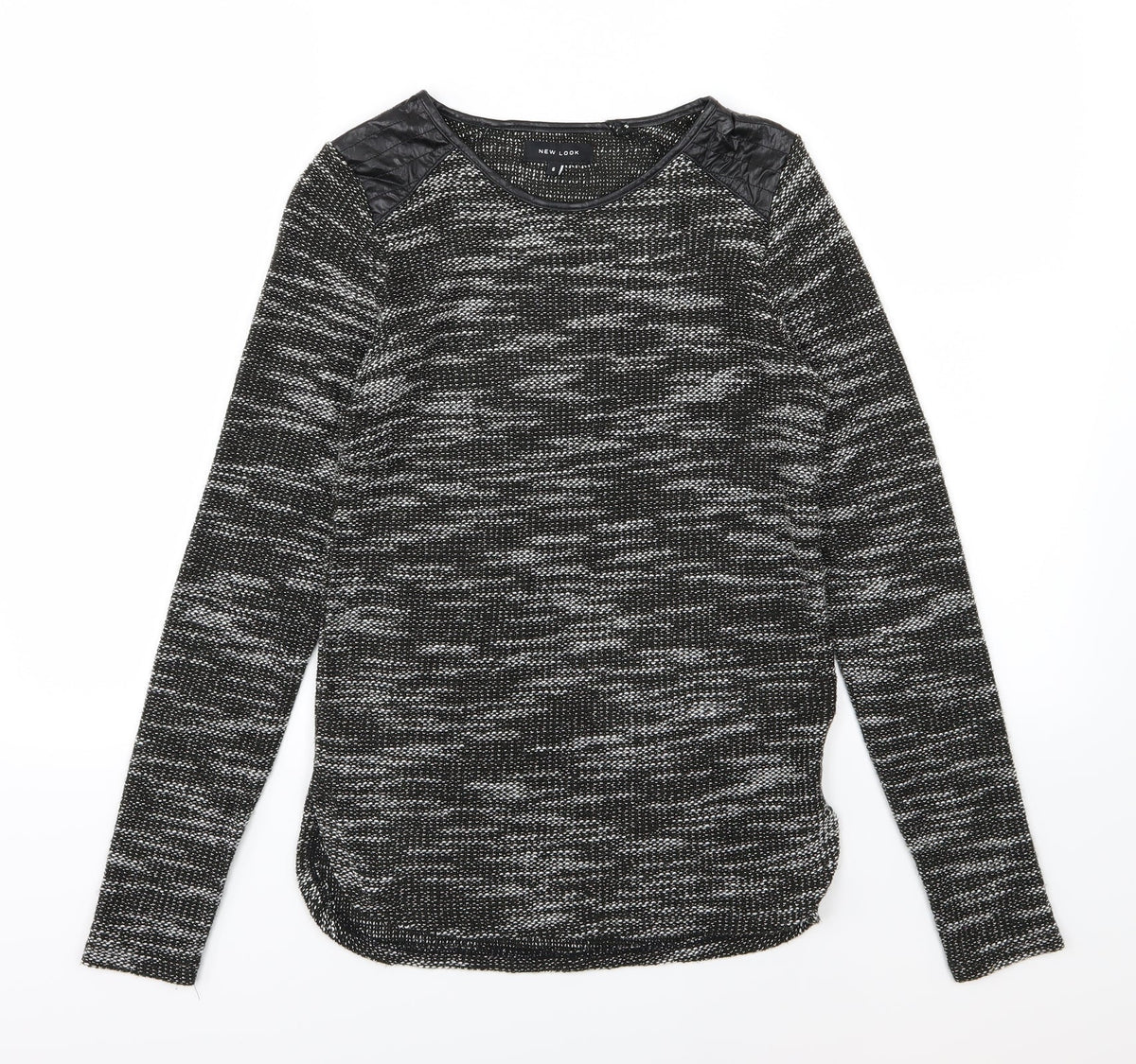 New Look Womens Grey  Knit Pullover Jumper Size 6