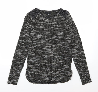 New Look Womens Grey  Knit Pullover Jumper Size 6