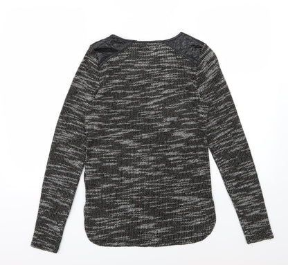 New Look Womens Grey  Knit Pullover Jumper Size 6