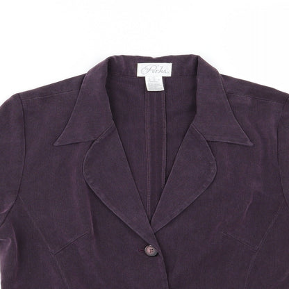 Perks Womens Purple   Jacket  Size 8