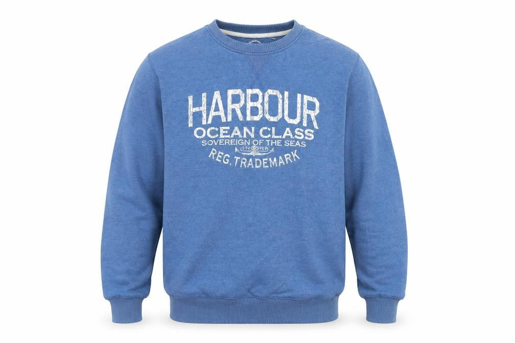Mens UK Size M Easy Blue Pullover Jumper