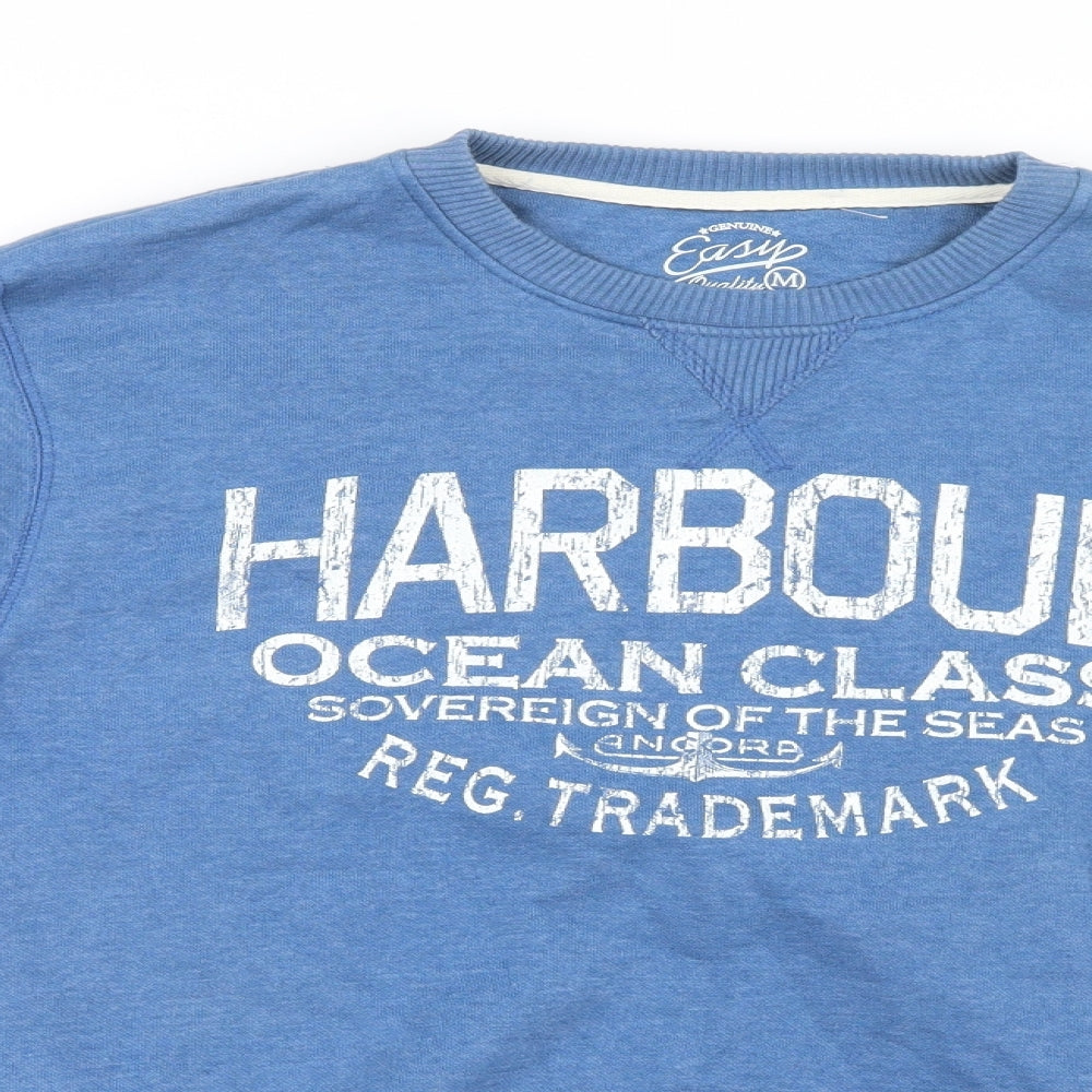 Easy Mens Blue   Pullover Jumper Size M