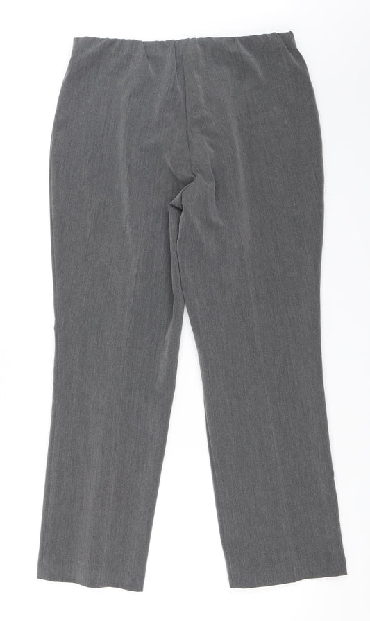 BM Womens Grey   Trousers  Size 12 L27 in