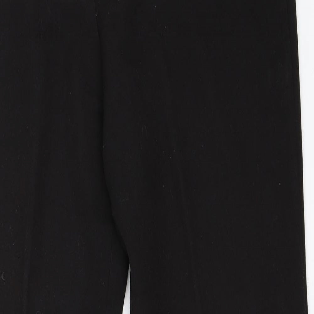 Womens UK Size 14 Preworn Regular Fit  Black Trousers