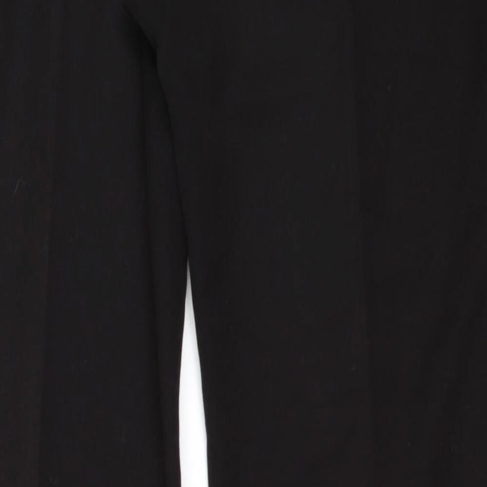 Womens UK Size 14 Preworn Regular Fit  Black Trousers