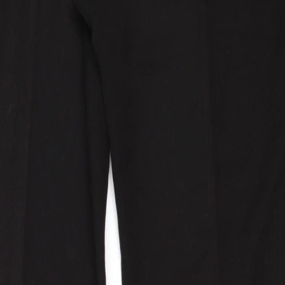 Womens UK Size 14 Preworn Regular Fit  Black Trousers