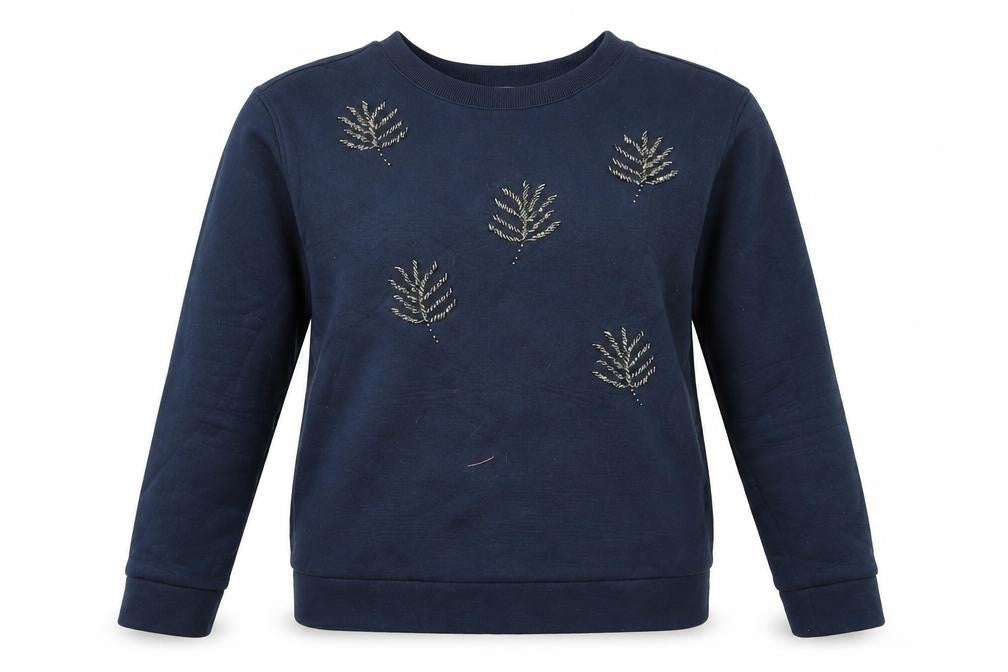 Womens UK Size S H&M Blue Pullover Sweatshirt